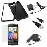 GTMax Rapid Car Charger + Home Travel Charger + USB Data Cable + Black Rubb ....