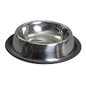 Non-Skid Stainless Steel Food/Water Bowl - 1/2 Pint