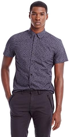 Armani Exchange Mens Short Sleeve Floral Shirt