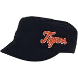 MLB '47 Brand Detroit Tigers Women's Janet Adjustable Military Hat - Navy Blue