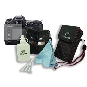 Targus Digital Camera case combo , with memory card wallet, screen protector, micro fibre cleaning cloth in full color box