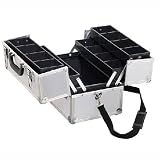 Japonesque Pro Makeup Case Double Side Tiers - Silver