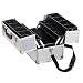 Japonesque Pro Makeup Case Double Side Tiers - Silver