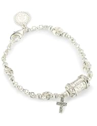 The Vatican Library Collection Silver-Tone Prayer Bead Bracelet