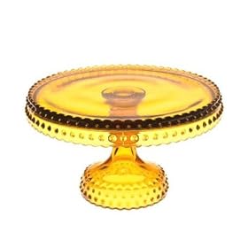Pressed Glass Amber 6