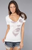 KR3W The Kry Scoop Neck Tee in White,T shirts for Women 41L3RoDZprL. SL160 KR3W The Kry Scoop Neck Tee in White,T shirts for Women