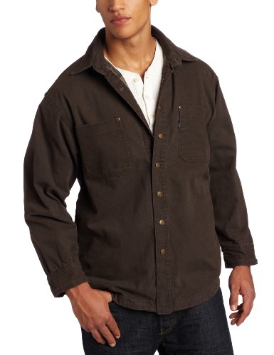 Key Industries Men's Big-Tall Flannel Lined Duck Shirt/Jacket