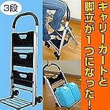 2WAYキャリーカートにもなる3段脚立