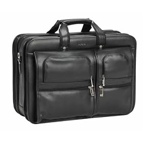 Solo Leather-Look Wide-Body Computer Portfolio