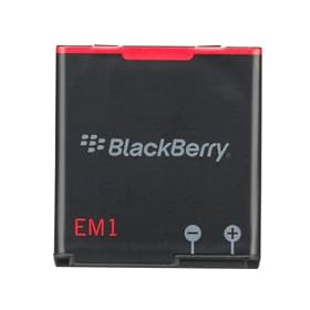 RIM E-M1 Original Standard Battery for BlackBerry Curve 9350 9360 9370 Mobile Smartphones - Non-Retail Packaging - Black by