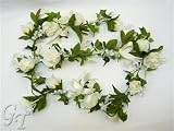 Review GT Decorations  / Wedding Artificial Silk Flower Rose Stephanotis Lily of Valley Garland from GT Decorations