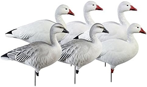 GHG Pro-Grade Active Pack Full Body Snow Goose Decoy Pack of 6