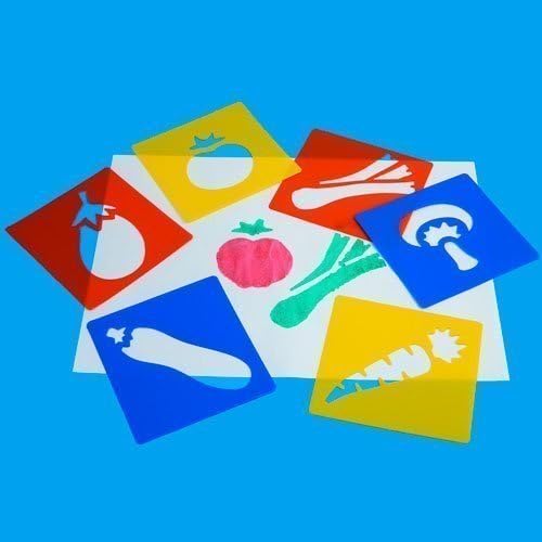 SET OF WASHABLE STENCILS- VEGETABLES by Anthony Peters Manufacturing