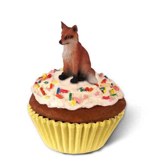 Fox Red Cupcake Trinket Box