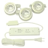 Hera Premium Halogen 3 Light Kit, with 60 Watt Premium Transformer, Stainless Steel #B/SET2ARFS20SS
