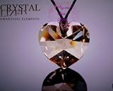 Swarovski Crystal Gold Heart Pendant Necklace