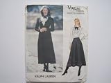 Vogue Pattern 1065 Ralph Lauren Misses' Jacket, Skirt and Blouse Size 12