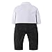 Baby Boy Outfits, Toddler Romper Jumpsuit Clothes Set with Suit Vest & Bowtie