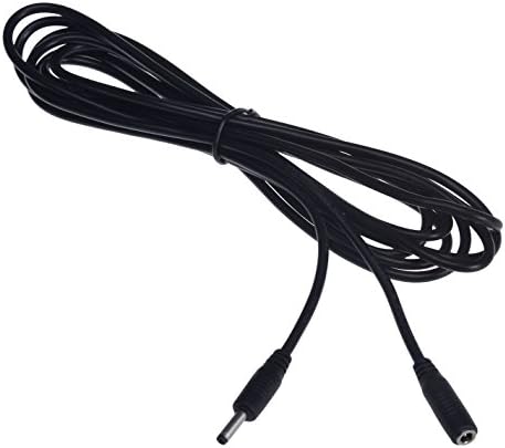 10ft (3m) 1.3mm DC Power adaptor Extension Cable for Mustcam, Foscam, Agasio, Tenvis, Loftek Wireless IP Camera (Black)