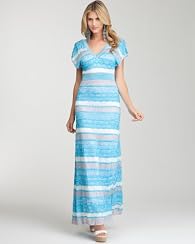 Wave Stitch Maxi Dress