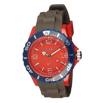 Waooh - Montre MC42 Tricolore - Taupe rouge & bleu