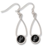 San Antonio Spurs French Loop Earrings