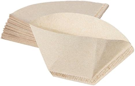 Coffee Paper Filters Yummy Sam Natural Paper Filters Kitchen Craft Unbleached for 2-4 Cup Keurig Home Single Cup Brewing Systems Size 102 Pack of 80