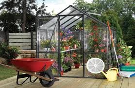 Clear View Greenhouse in Kensington Black