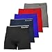 Men's Nylon Stretchable Boxer Underwear 5-Pcs Set, One Size, Asst