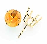14k 10mm Citrine earring XE77CI