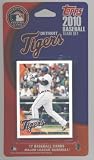 2010 Topps Baseball Cards Detroit Tigers Team Edition 17 Card Set with Bonus 4-Pocket Portfolio Notebook - Set Includes Miguel Cabrera, Jarrod Washburn, Clete Thomas, Rick Porcello, Brandon Inge, Magglio Ordonez, Justin Verlander, Daniel Schlereth & more!