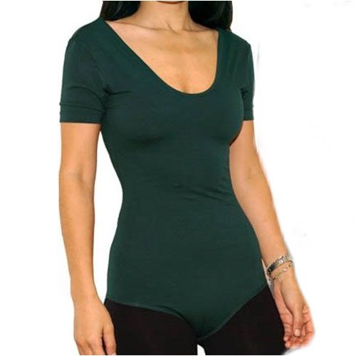 American Apparel Cotton Spandex Jersey Short Sleeve T-Shirt Leotard