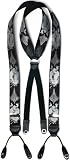 Albert Thurston Limited Edition Ballroom Silk Braces. Black. One Size.
