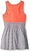 Limited Too Girls' Dotted Swiss Flared Bottom and Solid Racer Back Top Dress