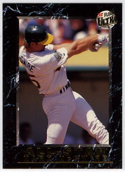 Mark McGwire Oakland Athletics 1992 Ultra All-Stars #1 Baseball Card