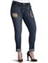 Southpole Junior's Plus Low Rise Stretch Ankle Jean