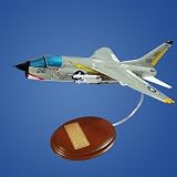 F-8 Crusader Navy Quality Desktop Wood Model Plane / Unique and Perfect Gift Display / Aircraft Replica Collectible Gift Toy