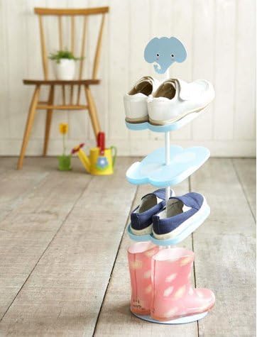 Japanese Cartoon Kids Portable Stand Shoe Rack (Elephant)