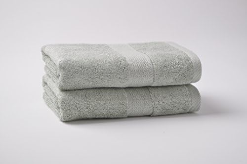 100% Bamboo Hand, Dish, Bath, Kitchen, Gym Towels. Set of 2. Organic and Soft By Right Purpose (Green)
