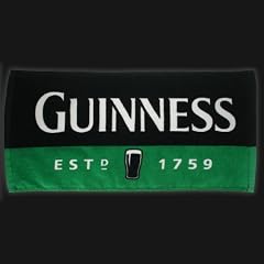 Guinness Green Black Pint Bar Towel