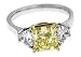 Diamond Radiant Natural Fancy Yellow with GIA Certificate Engagement Ring Plat/18KYG