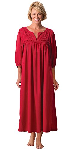 PajamaGram Women’s Red Joyful Nighty
