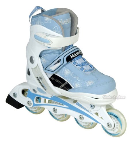 Childrens Toyshop  Toys : Kids Adjustable Inline Skates - Hawaii - Size Medium (UK4Jnr to UK6)