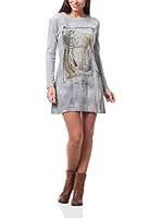 Peace & Love Vestido (Gris)