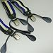 Mens Work Trousers Classic Men's Blue Khaki Braces black striped Suspenders for work Y-Back Leather Clip-On Brace SP1026