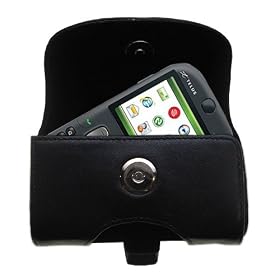 CDMA PDA Phones Horizontal Leather Case with Belt Clip/Loop for the HTC CDMA PDA Phone