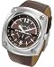Diesel #DZ1228 Men's Oversize Split Level Watch with Leather Strap