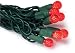 GKI Bethlehem Lighting 35-Light Faceted Berry LED Light Set, Red Bulbs, Green Wire