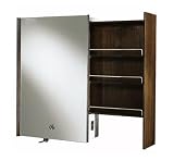 KOHLER K-3092-F5 Purist Mirrored Cabinet with Integral Laminar Faucet, White Oak