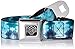 Seatbelt Belt - Tie Dye Reflection Turquoise Blues X-LARGE